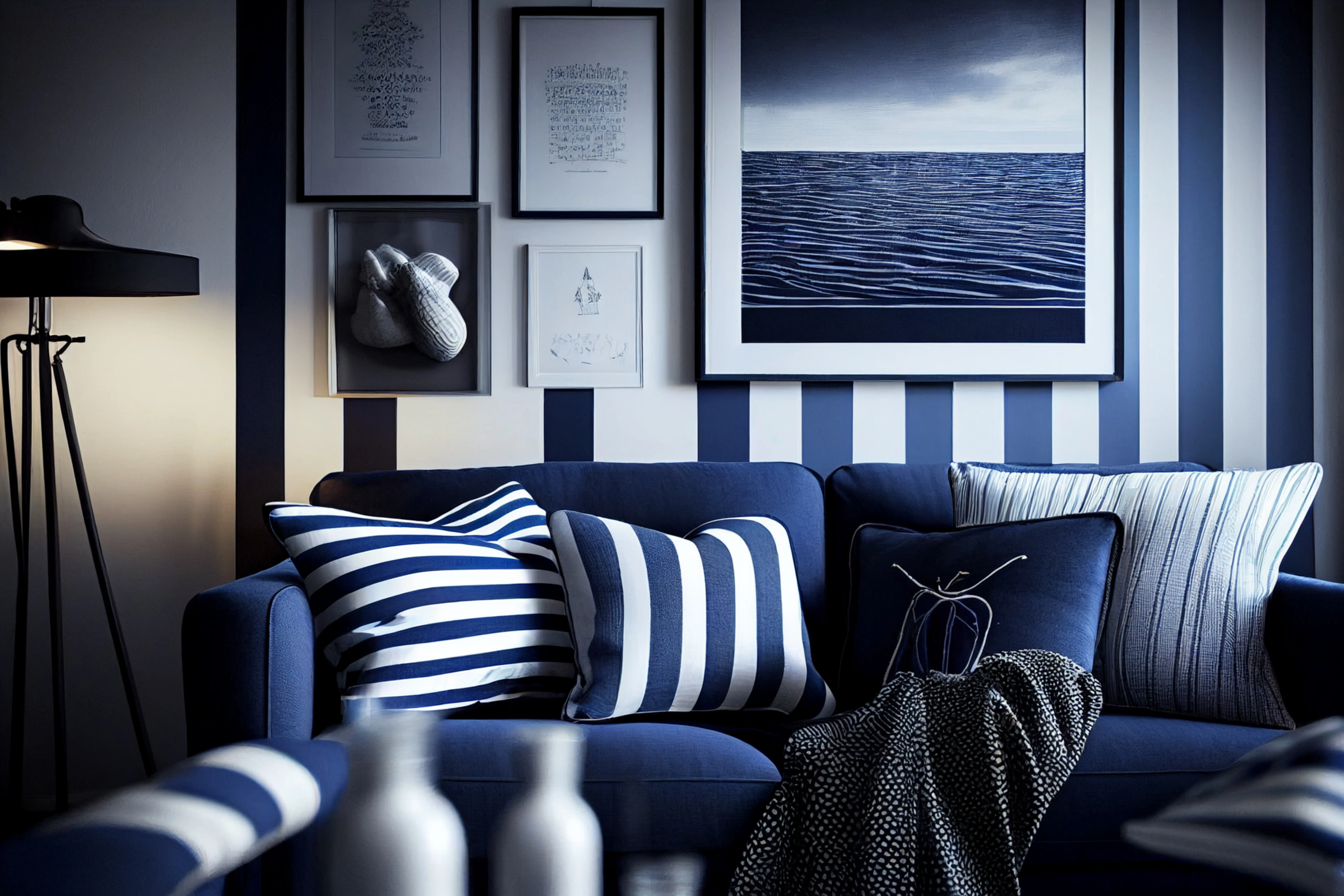 Jaki jest styl marynistyczny? Dodatki nawiązujące do żeglugi i pobytu na statku, naturalne materiały, biało-niebieskie kolory — urządź marynistyczny salon!